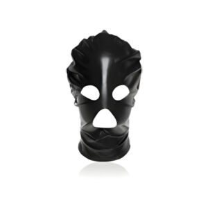 Face Mask Eyes & Mouth Open in Black