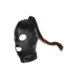 Ponytail Mask in Black