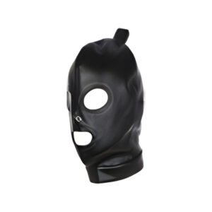 Open Eye, Mouth & Nostril Mask in Black
