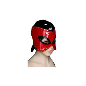Pleather Face Mask Eyes Only in Red / Black