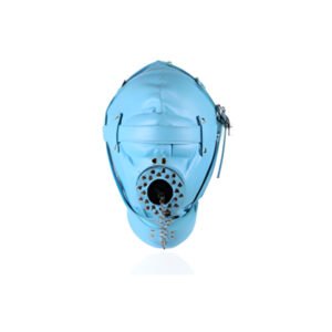 Pleather Gas Mask in Blue
