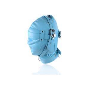 Pleather Full Face with Strap in Blue