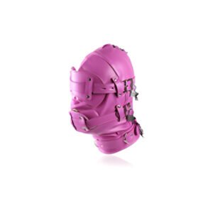 Pleather Full Face Removable Eye & Mouth Lockable in Pink