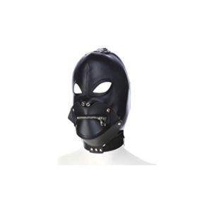Zippable Mouth Mask in Black