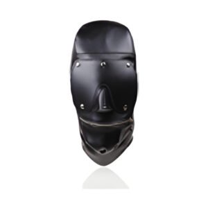 Zippable Mouth Mask in Black