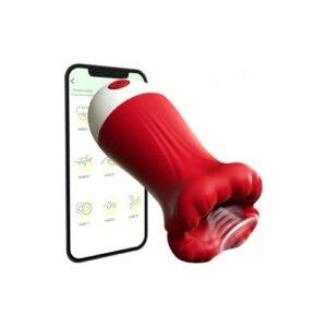 Vibrating Male Masturbator Sleeve: 9 Frequency, App Control, USB Charge