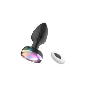RGB LED Anal Vibrator: 10 Frequency, Remote Contol, USB Charge