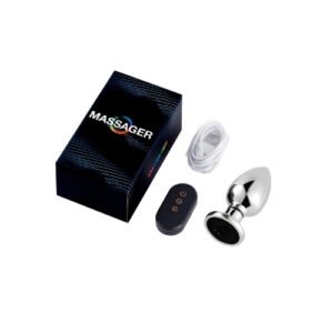 Anal Vibrator & Electroshock: 10 Frequency, 6 Electroshock, Remote Control, USB Charge