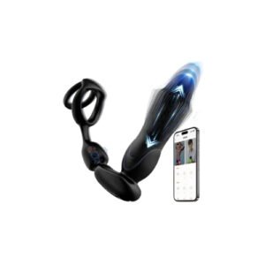 Anal Vibrator: 9 Frequency, 3 Thrusting, App Control, USB Charge