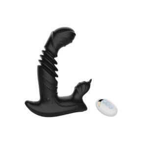 Anal Vibrator: 20 Frequency, 3 Thrusting, Remote Control, USB Charge