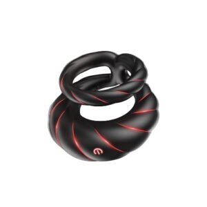 Dual Stimulation Vibrating Cock Ring: 10 Frequency, App Controlled, USB Charge