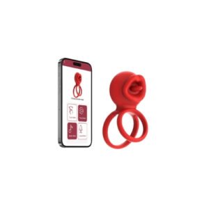 Clitoral Stimulator Cock Ring: 9 Frequency, App Control, USB Charge
