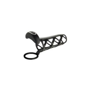 Vibrating Lockable Cock Sleeve: 9 Frequency, App Control, USB Charge